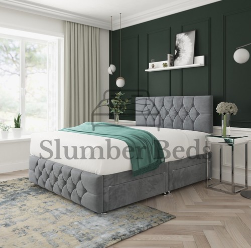 Plush divan bed set - divan, with