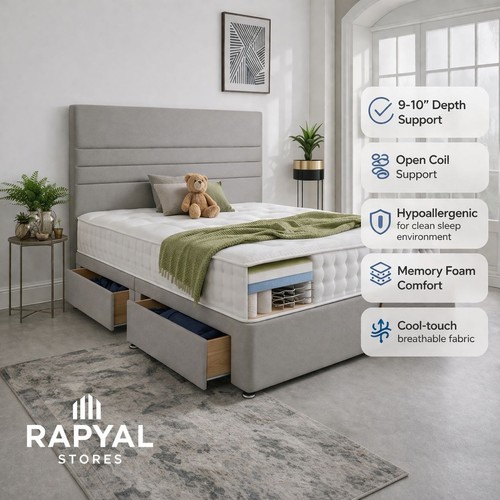 Luxury divan bed set with - divan,