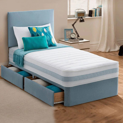 Single plush divan - set, 3ft