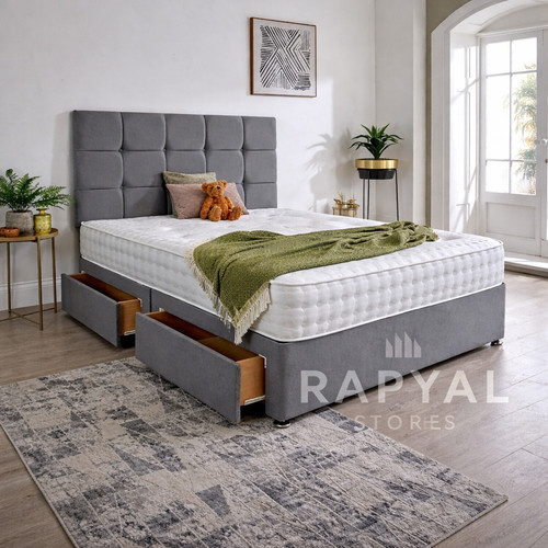 Plush divan bed - divan, with