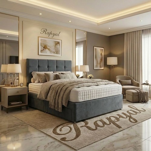 Plush divan bed set - divan,