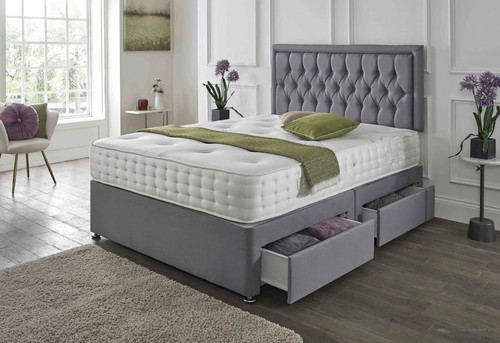 Plush divan bed set - plush, lux