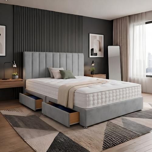 Reinforced divan bed - divan, memory
